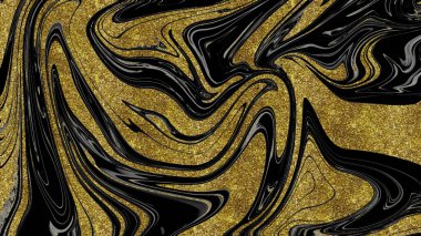 Siyah ve altın mermer doku