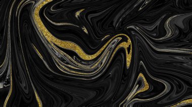 Siyah ve altın mermer doku