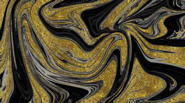 Siyah ve altın mermer doku