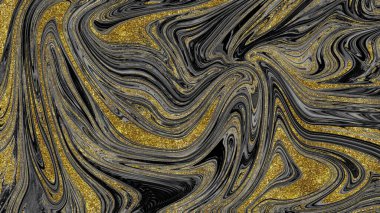 Siyah ve altın mermer doku