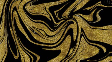 Siyah ve altın mermer doku