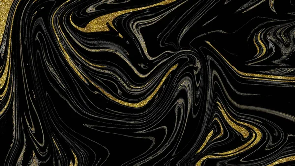 Siyah ve altın mermer doku