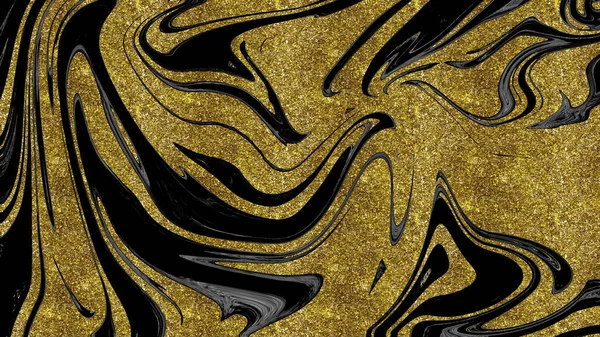 Siyah ve altın mermer doku