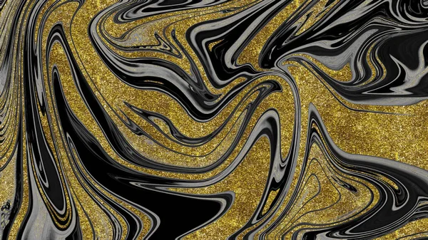 Siyah ve altın mermer doku