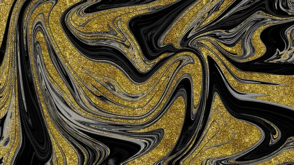 Siyah ve altın mermer doku