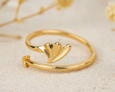 Beyaz arkaplandaki mücevher yüzükleri izole edildi