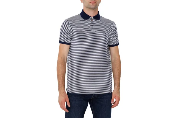 Man White Background Copy Space Shirt — Zdjęcie stockowe