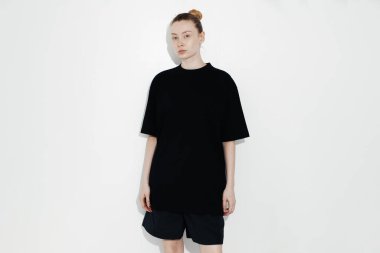 Black t-shirts with copy space