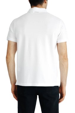 men's white t-shirts mockup. Design template.mockup copy space