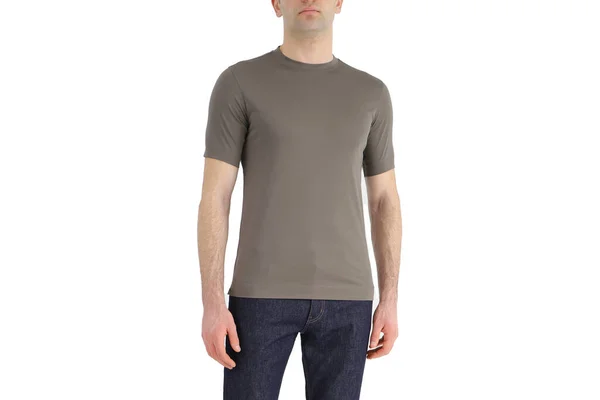 Khaki Color Men Shirts Design Template — ストック写真