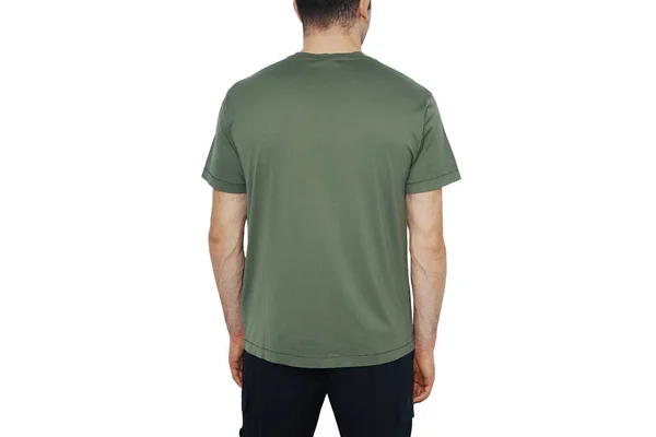 Men Green Shirts Mockup Design Template Mockup — Stock Photo, Image