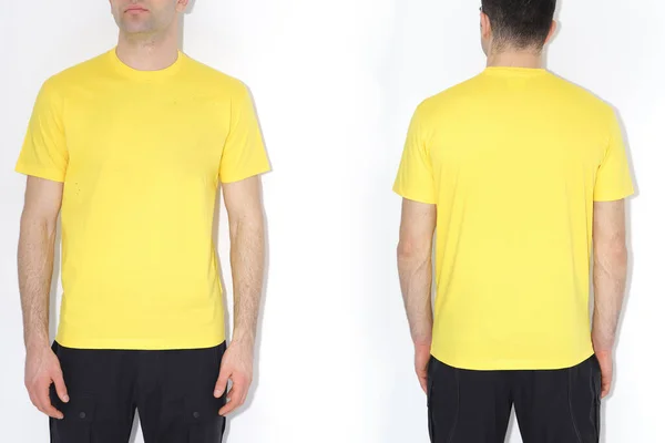 Herrarnas Två Sida Shirts Mockup Designa Mall Mockup — Stockfoto