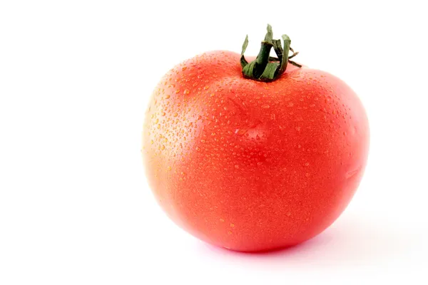 Φρέσκια ντομάτα σε λευκό φόντο — Φωτογραφία Αρχείου