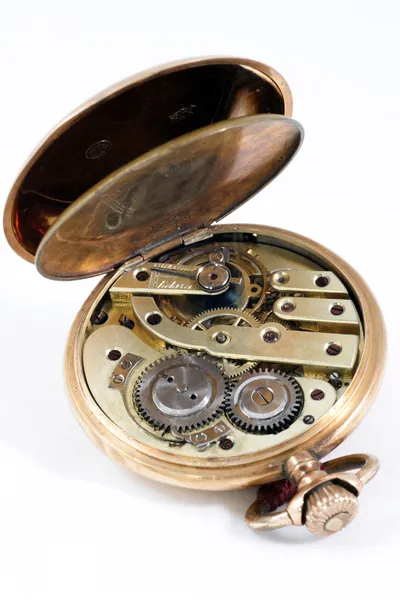 Mechanism of an old pocket watch — Stock Photo, Image