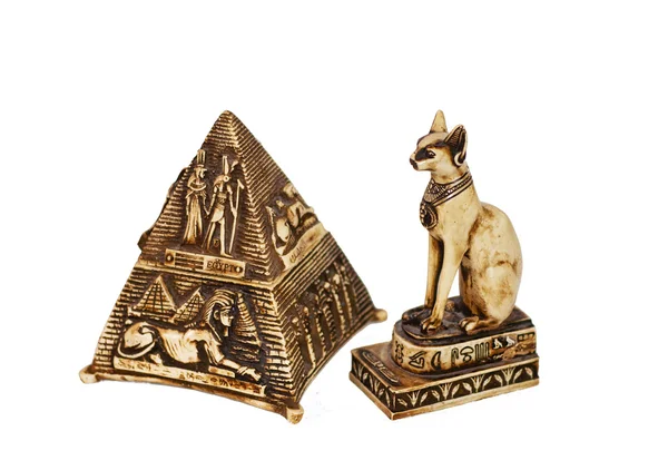 Egyptiska souvenirer isolerade — Stockfoto