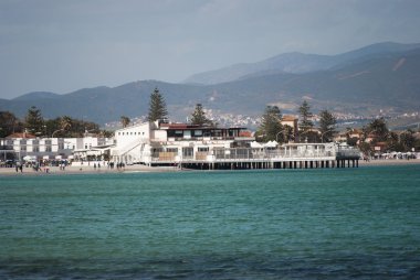 cagliari, poetto içinde banyo