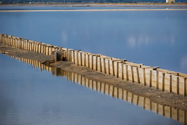 Sardinia.Salt rybníky — Stock fotografie