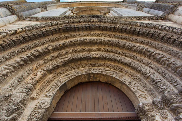 Beautiful romanesque archivolts — Stock Photo, Image