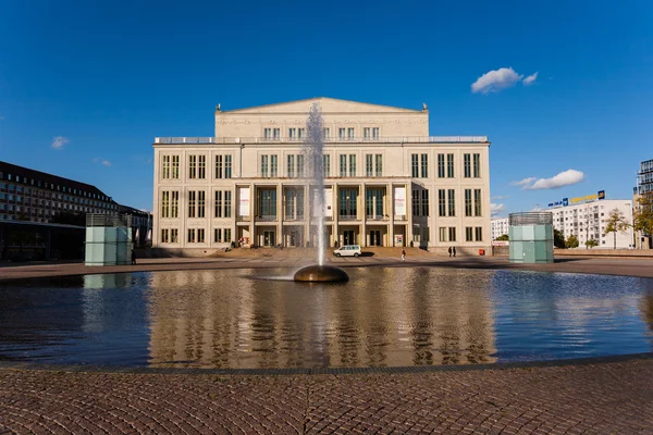 Fachada da Ópera de Leipzig — Fotografia de Stock