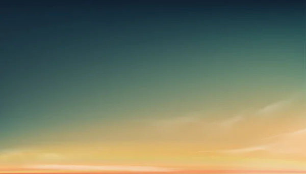 Кольорове Небо Темно Синьому Зеленому Жовтому Помаранчевому Пастелі Фоновому Драматичному — стоковий вектор