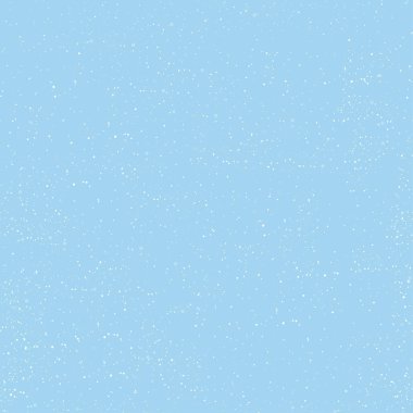 Mavi arka planda kusursuz desenli kar, kış, Noel ve yeni yıl için farklı boyutlara sahip şirin küçük beyaz nokta.