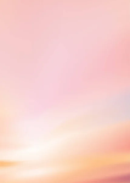 Cielo Polvo Colorido Vertical Con Nubes Tono Pastel Rosa Amarillo — Vector de stock
