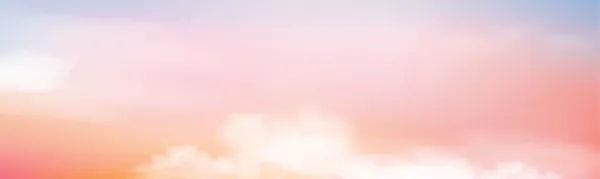 Pastellfarbener Himmel Rosa Lila Orangefarbener Farbe Morgen Horizontale Fantasie Farbenfroher — Stockvektor
