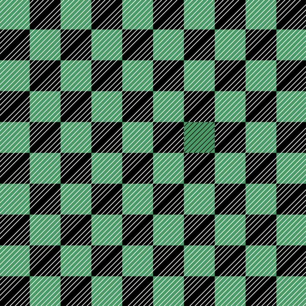 Tartan Shamrock Green Plaid Scottish Pattern Black Green Cagetraditional Scottish — стоковий вектор