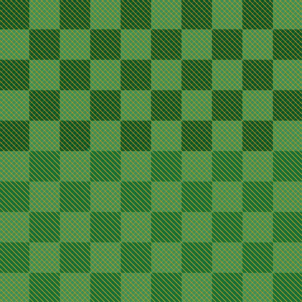 Απρόσκοπτη Μοτίβο Tartan Τριφύλλι Πράσινο Καρό Σκωτσέζικο Μοτίβο Πορτοκαλί Και — Διανυσματικό Αρχείο