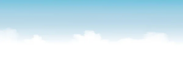 Cielo Azul Con Fondo Nubes Altostrato Vector Cielo Dibujos Animados — Vector de stock