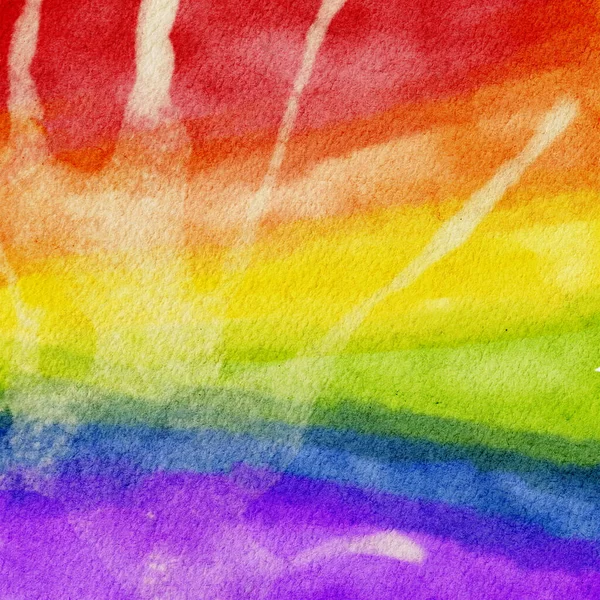 LGBT gururlu suluboya arkaplan, Illustrator su rengi LGBTQ arkaplan pankartı, kırmızı, turuncu, sarı, yeşil, mavi, mor web sitesi için kağıt dokusu üzerine yayılan soyut