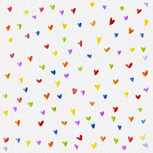 LGBT pride watercolour background, Illustrator water colour banner for LGBTQ  backdrop,Abstract cuterandom heart shape on paper texture in Red, orange, yellow, green, blue, purple colours for website