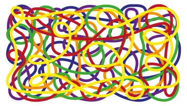 LGBTQ arka planı gökkuşağı soyut bir çizgi, beyaz arkaplanda Gökkuşağı gururu soyutlaması, Lezbiyen, eşcinsel, biseksüel ve transseksüel için vektör ilüstrasyon afişi. Sembol gurur dağ günü