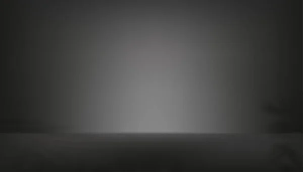 Студійна Кімната Сірий Цемент Тіні Пальмового Листя Фоні Стіни Векторні — стоковий вектор