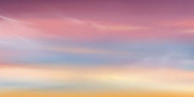Sabah Orange, Yellow, Pembe, mor gökyüzü, Akşamları Sunset ile dramatik alacakaranlık manzarası, Romantik gökyüzü afişi güneş ışığı, Gökkuşağı tek boynuzlu at fantezi arka planı