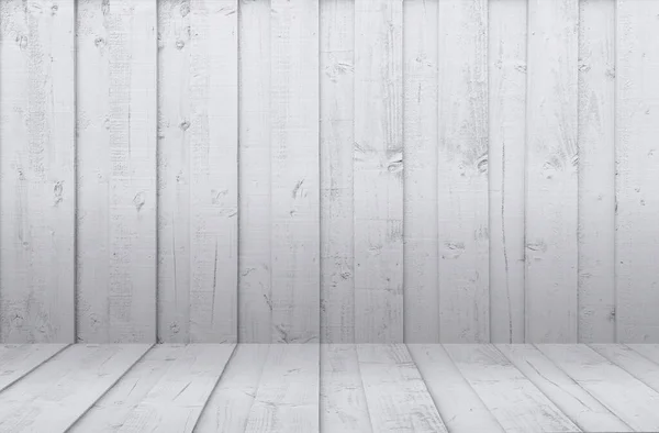 White Wood Display Background Wooden Panel Indoor Studio Room Empty — Fotografia de Stock