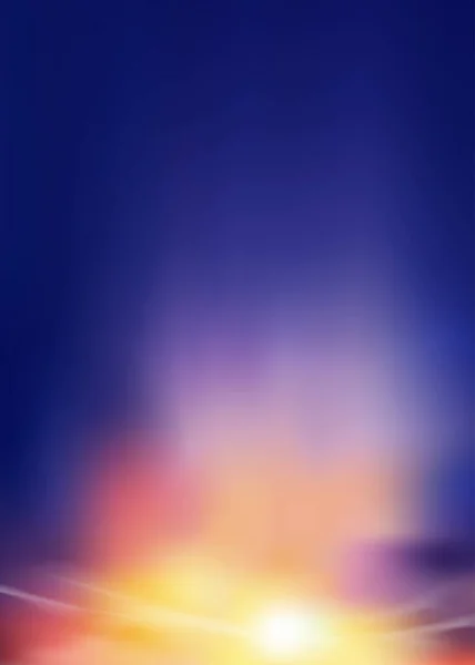 Sunset Sky Evening Orange Yellow Purple Colour Vertical Dramatic Dusk — 图库矢量图片