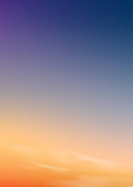 Akşamları Orange, Yellow, Pembe ve Mavi gökyüzü, Dikey Dramatik manzara Sabah Gündoğumu, Vector Dusk Sky, Alacakaranlık Günışığı yansıması ile deniz tarafından dört mevsimlik arka plan