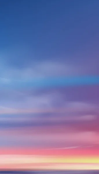 Захід Сонця Ввечері Оранжевим Жовтим Рожевим Синім Небом Вертикальний Драматичний — стоковий вектор