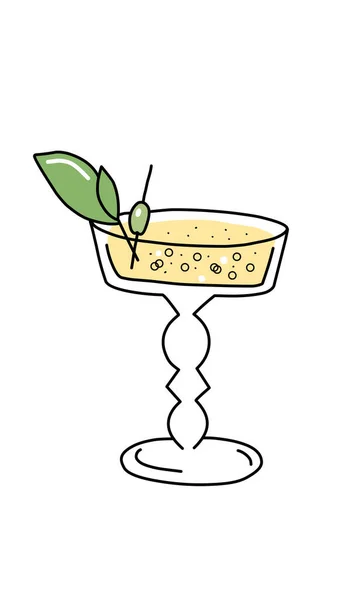 Illustration de cocktail — Image vectorielle