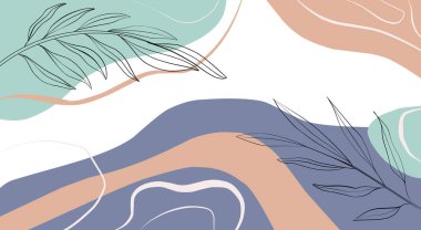 Moda vektörü minimum akışkan organik şekiller, sosyal medya paylaşımı için soyut arkaplan ideali, bloglar vs.