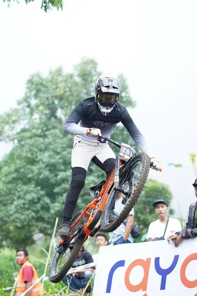 Festival Vélo Descente Yogyakarta Teras Caf Participant Festival Vtt Qui — Photo