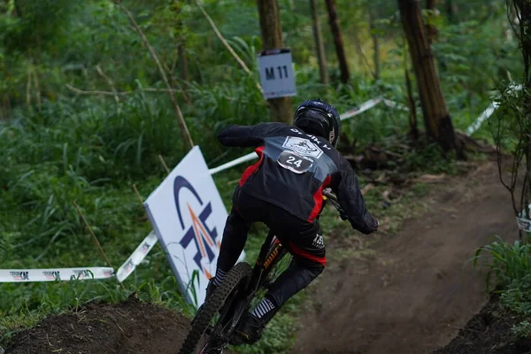 Festival Vélo Descente Yogyakarta Teras Caf Participant Festival Vtt Est — Photo