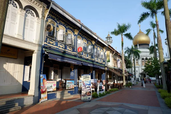Meczet Sułtana Jest Popularna Wycieczka Kultu Singapurze Kampong Glam Malajski — Zdjęcie stockowe