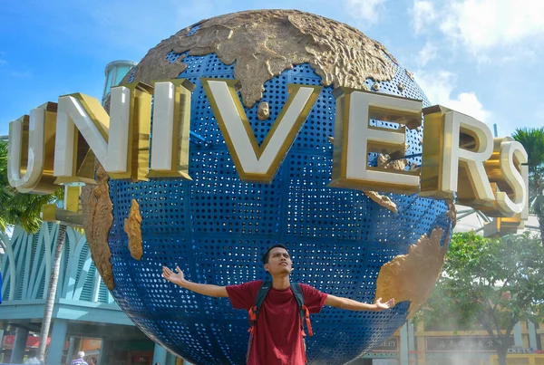 Universal Studios Singapore Icône Située Sur Île Sentosa Une Destination — Photo
