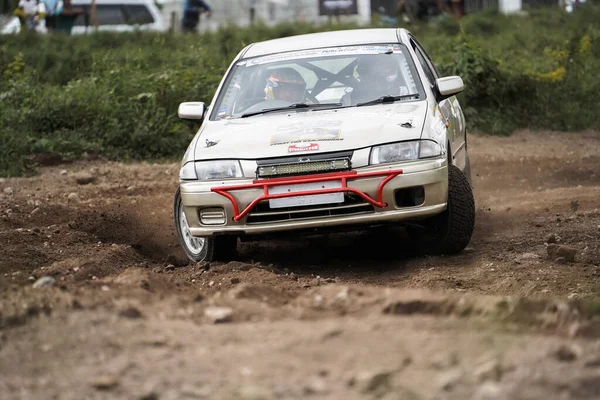 Yogyakarta Indonésia Outubro 2022 Pilotos Competem King Cup Sprint Rally — Fotografia de Stock