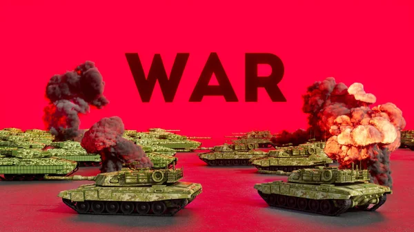 Концепція Глобальної Війни Ілюстрація Світовий Конфлікт Тема Фон — стокове фото