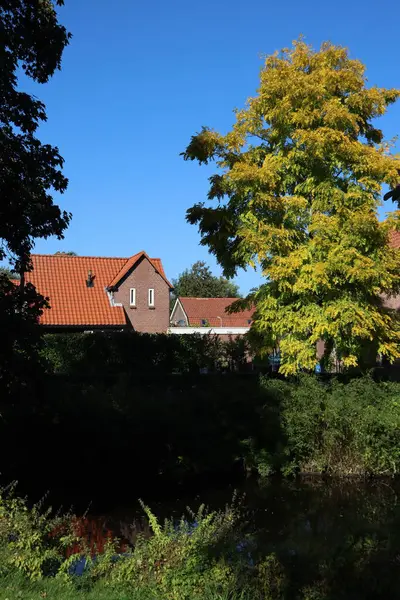Amersfoort 도시의 거리에 아름다운건 있습니다 전형적 네덜란드 건물들 아메르 스포르트 — 스톡 사진