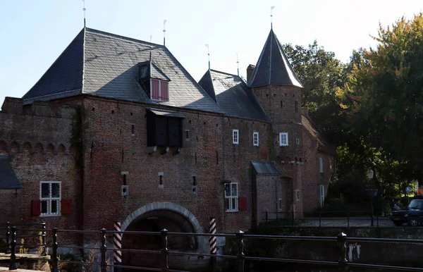 Medieval Gate Dutch City Amersfoort Classic Architecture Netherlands Autumn Day — Stock Photo, Image