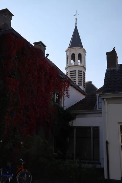 Beautiful Architecture Amersfoort City Streets Classic Dutch Buildings Close Amersfoort — Stock Photo, Image